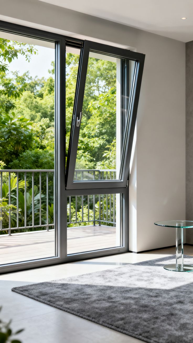 سیستم های خاص ترمال بریک-سیستم پنجره کلنگی Awning Window