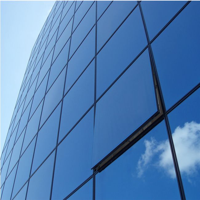 Glass facade lamella curtain wall – Uchanel system